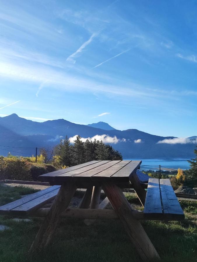Chambre Vue Lac Av Piscine Prunieres Luaran gambar