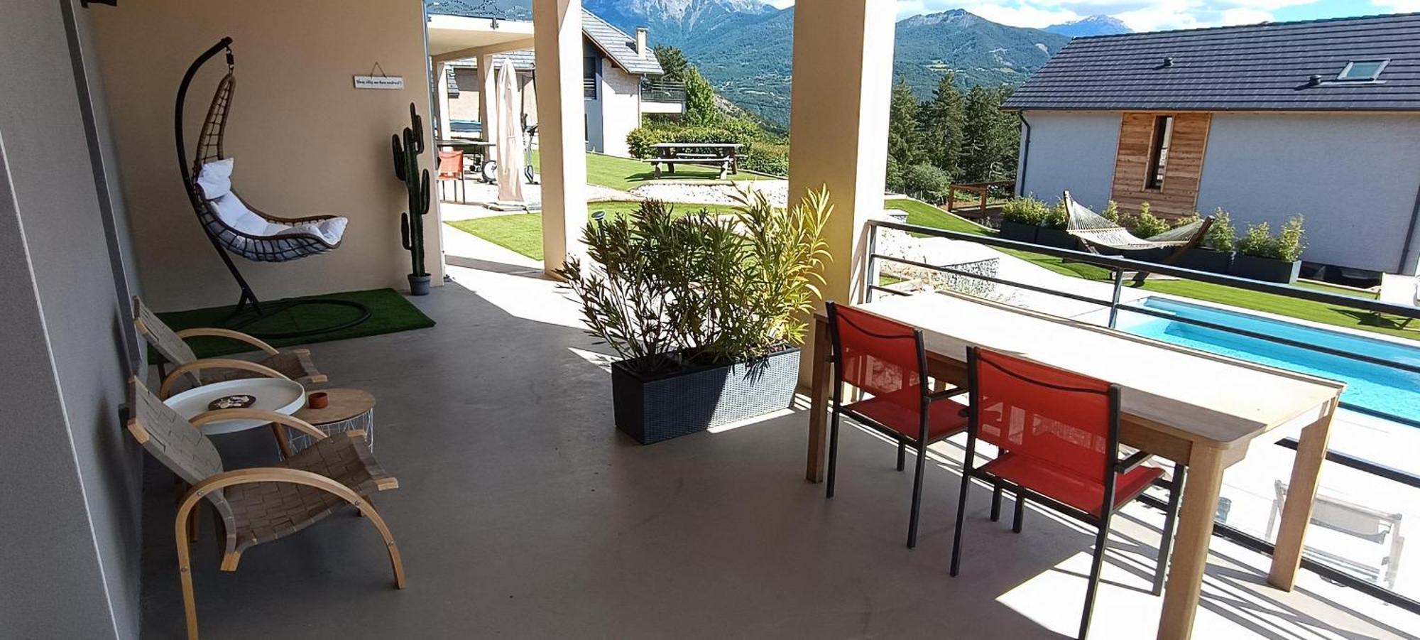 Chambre Vue Lac Av Piscine Prunieres Luaran gambar